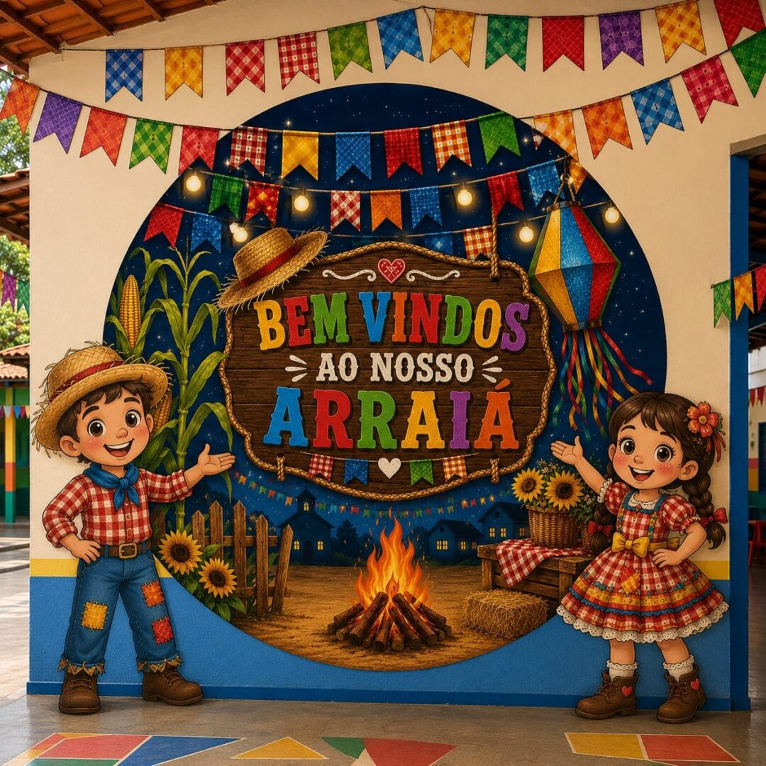 Painel Bem-vindos ao Arraial