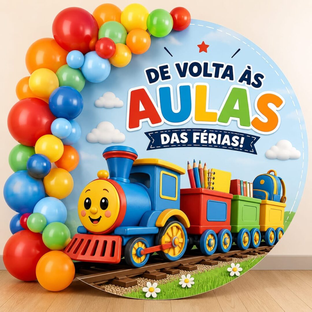 Painel volta as aulas (trem)
